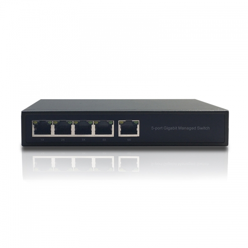 5-Port 10/100/1000BASE-T Gigabit Web Managed Ethernet Switch